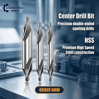 HSS 60 °   Foret à Centrer en Acier Rapide avec Embout Fraiseuse Combinée pour Acier Inoxydable