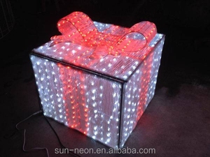 Nouveaux produits Fancy LED 3D Gift Box Motif Light/Christmas Motif for Outdoor Decor - Product Image 4