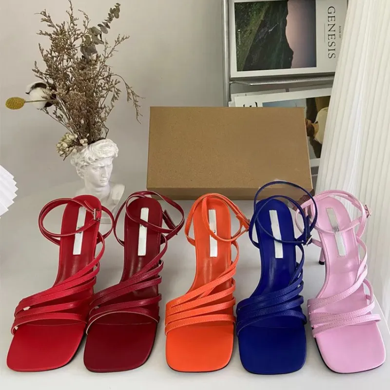Comfortable Soft Sexy Design Fashion Slippers Pink Heels 2022 Zapatos Mules for Women Shoes