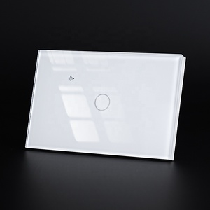 Módulo de panel táctil de vidrio templado de color blanco, negro, gris y dorado, Control de aplicación Tuya Smart Life, interruptor WiFi inteligente de 1 banda - Product Image 1