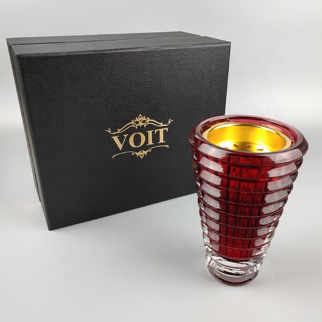 Креативное современное домашнее свадебное украшение ручной работы, настольная круглая ваза с цветами и кристаллами, верхняя горелка