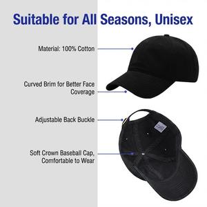 หมวกแก๊ปทรงใหญ่พิเศษ ไซส์ใหญ่ สำหรับคนศีรษะใหญ่ 60-64 ซม. ผ้าฝ้ายเรียบ ไม่มีโครง ทรงพ่อ หมวกเบสบอล - Product Image 3