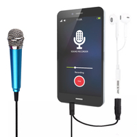 Microphone à condensateur omnidirectionnel filaire TRRS 3,5 mm, avec suppression du bruit, prise casque, portable et léger pour téléphone portable