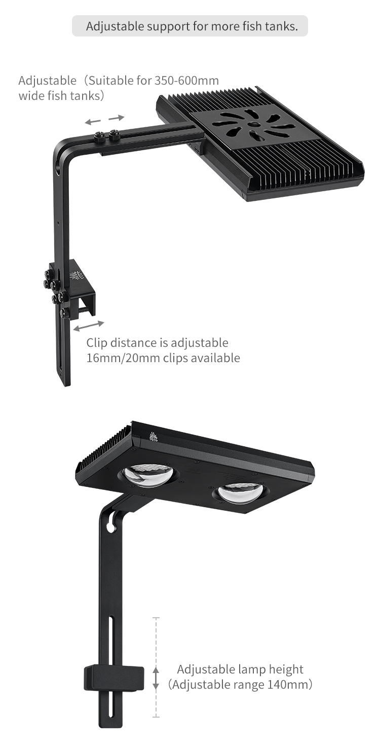 WEEK AQUA Z400 40CM Full Spectrum LED Aquarium Light - RGB+UV for