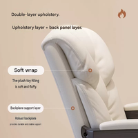 Fauteuil de bureau ergonomique en acier au carbone, confortable et inclinable, avec repose-pieds, idéal pour le salon et l'hôtellerie (vente en gros)
