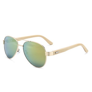 Benola Classic Custom Logo Original Copper Frame <b>Mirror</b> Lenses <b>Acrylic</b> Unisex Sunglasses Model 8330 - Product Image 3