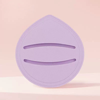 Houppette de maquillage en velours style guimauve, douce, lisse, non absorbante, pour poudre, utilisation sèche et humide