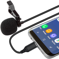 Puce DAC USB Type C Cravate cravate Microphone Professionnel Omnidirectionnel USB-C Micro Cravate avec Easy Clip Sur Système