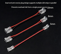 Connecteurs de bande LED sans soudure |   Clips rapides et connecteurs d'angle en cristal pour bandes LED COB/SMD et fixations d'angle et serre-câbles