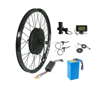 48V 60V 72V 1500W 2000W Achterwielaandrijving Elektrische Fiets Kits Naaf Motor Ebike Kits E Fiets Conversieset