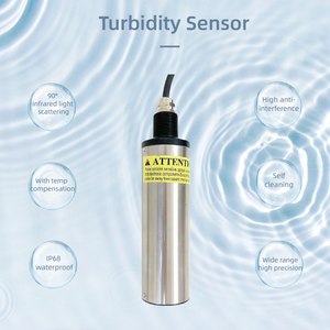 Détecteur de turbidité de l'eau à double sortie 0-3000 NTU 4-20 mA RS485, système de surveillance en ligne de la turbidité - Product Image 1