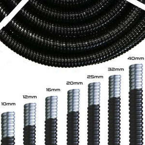 Гибкий электротехнический кабель-канал из нержавеющей стали 201 с ПВХ-покрытием, на заказ, от -40 до +200°C, по цене производителя - Product Image 6