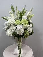 W-D026 Nouvelle Boule de Fleurs Artificielles de Style Moderne, Boule de Fleurs d'Hortensia de Haute Qualité pour Centre de Table de Mariage et Décorations de Fête