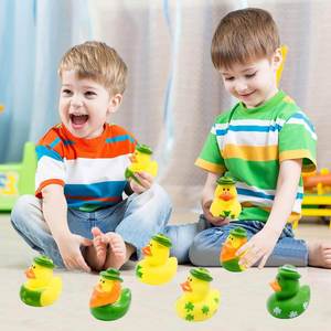 Rubber Ducks,Baby Showers Accessories,Mini 2.16" Duckies <b>Bath</b> Toys for Kids St. Patrick's Day Party Favors - Product Image 6