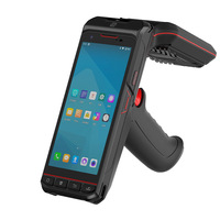 Terminal portable RFID UHF robuste avec poignée ergonomique, doté du module Impinj E710, PDA Android industriel pour le suivi des stocks en entrepôt