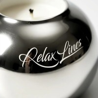 Bougie parfumée Relaxlines en cire de soja biologique, faite à la main, naturelle, aromathérapie, étiquette privée personnalisée, parfum d'ambiance pour la maison