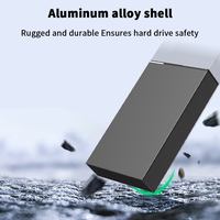 Casing HDD Kecepatan Tinggi USB 3.1 Tipe C 2.5/3.5 inci SATA, Enclosure Hard Disk Eksternal untuk HDD SSD 2.5" 3.5"