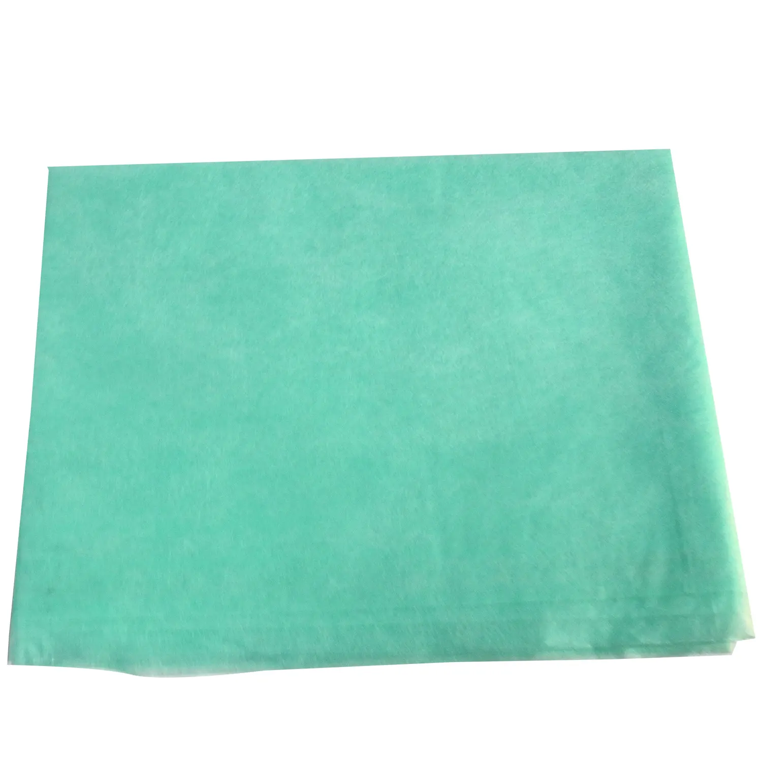 Consommables médicaux couverture de table d'examen chirurgical vert tissu imperméable poly plaine draps de lit jetables comme barrière de table d'examen