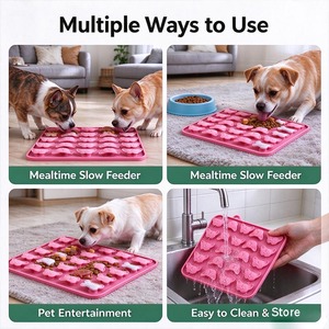 Comedero Interactivo para Mascotas, Bandeja de Alimentación Lenta de Silicona, Tapete para Perros y Gatos para Entrenamiento y Estimulación - Product Image 4
