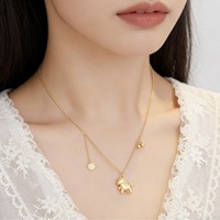 Collier Cheval Zodiaque Or et Argent Porte-Bonheur pour Femme, Homme et Couple - Symbole de Prospérité et Succès Immédiat
