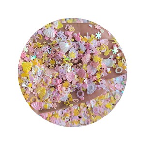 Blanc rose jaune mélange ongles paillettes pour gobelet artisanat paillettes étoile coeur coquille fleur paillettes Paillettes bricolage manucure Nail Art - Product Image 5