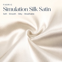 Pyjama en satin imitation soie pour enfants, col à revers boutonné, doux et respirant, vêtements de nuit et d'intérieur pour garçons et filles