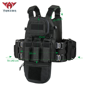 YAKEDA Outdoor Camouflage Plate Carrier Chaleco Tactico gilet tattico con protezione del cavallo - Product Image 4