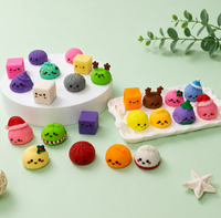 Calendrier de l'Avent de Noël 24 Jours : Jouet Fidget Squishy en forme de Dumpling, Compte à Rebours de Noël, Cadeau Surprise Anti-Stress
