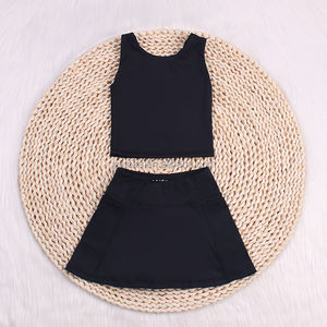 Nouveau design Vêtements de yoga pour enfants Ensembles de deux pièces pour enfants Vêtements de sport Jupes athlétiques d'entraînement pour filles Tenues - Product Image 2