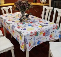 Nappe rectangulaire en PVC HuiHe, motif floral, dessin animé ou géométrique personnalisé, protection de table pour cuisine et restaurant