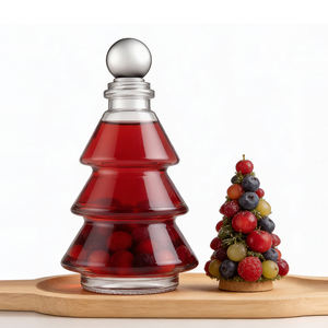 <span class=keywords><strong>Bouchon</strong></span> de bouteille en verre fantaisie en forme de sapin de Noël 80 ml avec sérigraphie pour alcool, boisson, jus, spiritueux, <span class=keywords><strong>vin</strong></span> de fruits, whisky, tequila - Product Image 6