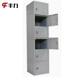 Armoire de rangement en acier à 6 portes / Casier métallique à 6 niveaux / Armoire à 6 compartiments - Product Image 3