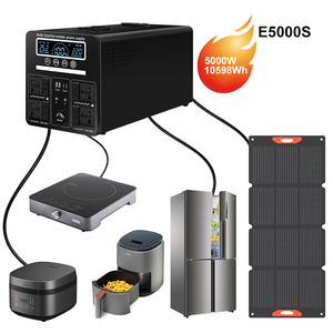 5000W 10598Wh Solar Generator Ternary Lithium Battery Portable Power Station MPPT Pure Sine Wave <b>LED</b> Cigar Lighter Type-C USB - Product Image 1