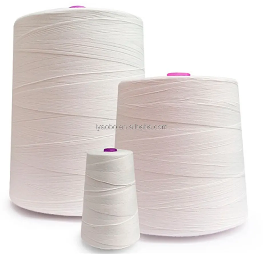 Ưa thích sợi 20/2 20/3 100% polyester bao túi may chủ đề túi đóng chủ đề cho túi đóng gói