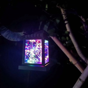 โคมไฟติดผนังพลังงานแสงอาทิตย์รูปดาวสำหรับตกแต่งสวนกลางแจ้งกันน้ำได้, ไฟประดับระเบียงและภูมิทัศน์ใช้ตกแต่ง IP65ได้ - Product Image 2