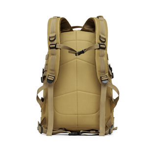 Tactical Backpack 20-35L Multifunction Lightweight Outdoor Travel For Men Solid Color Webbing Strap - Product Image 2