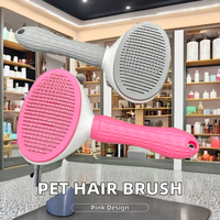 Outil de lissage de brosse de toilettage pour chiens et chats autonettoyant pour l'épilation des animaux de compagnie de style manuel
