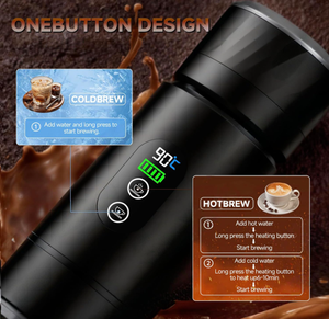 Cafetera Portátil de Diseño Popular 2026 con Batería de 7500mAh, Pantalla LED de Temperatura y 20 Bares de Alta Presión - Product Image 2