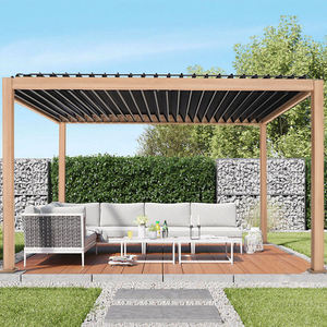 Nouveau design de stores enrouleurs motorisés en usine Pergola extérieure à toit en aluminium bioclimatique - Product Image 1