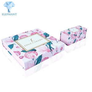 2 Piece Colorful Printing Small <b>Large</b> Rigid Cardboard Pink Marble Wedding Custom Gift Box - Product Image 3