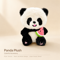 Peluche Panda Douce 25cm Remplie de Coton PP, Cadeau d'Anniversaire Mignon pour Filles