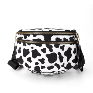 <span class=keywords><strong>Marsupio</strong></span> a Quadretti con Stampa Personalizzata, Borsa da Viaggio alla Moda per Donne con Doppia Cerniera - Product Image 4