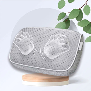 <b>Neck</b> Massager <b>Pillow</b> With Heating And Kneading For <b>Neck</b> Relief Elegant Gray Plug In Ac Power - Product Image 1