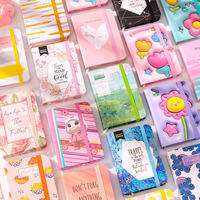 Carnet de notes scolaire portable A7 pour enfants, design mignon de dessin animé, couverture en papier, cadeau