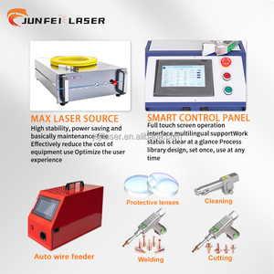 Machines de soudage laser à refroidissement par air JUNFEI 1000W 1500W, machine laser 4 en 1 à refroidissement par eau pour l'assemblage de composants structurels - Product Image 3