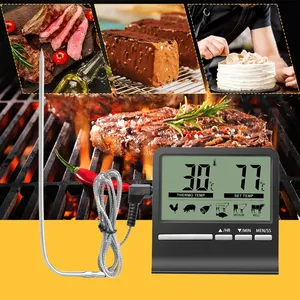 Termometro da Cucina DIHAO con Ampio Display LCD, Sonda per Barbecue, Forno, Carne, Cottura, con Timer e Allarme - Product Image 5
