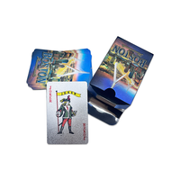Cartes à jouer en PVC, plastique lisse, imperméables, portables, avec logo personnalisé, pour l'extérieur, jeu standard, vente en gros avec boîte de présentation
