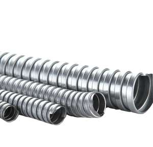 Tube ondulé de protection de fil d'acier galvanisé assez résistant 3/4 ''tuyau flexible de conduit en métal - Product Image 1
