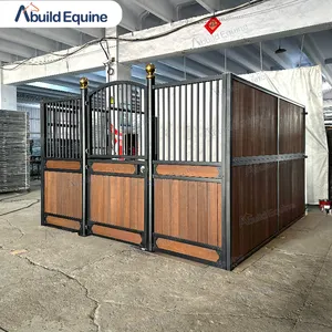 Luxe Permanente Metalen Frame Bamboe Stalen Frame Paardenrennen Paardenstallen