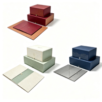 Boîtes en carton rigide de 1 mm d'épaisseur avec impression de logo personnalisé et fermeture magnétique en carton